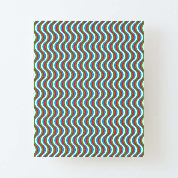 Psychedelic Waves Canvas Mounted Print