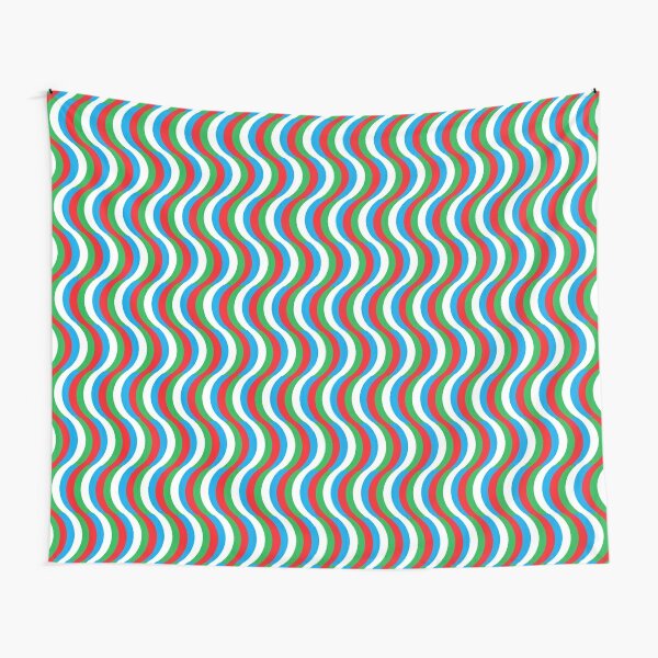 Psychedelic Waves Tapestry