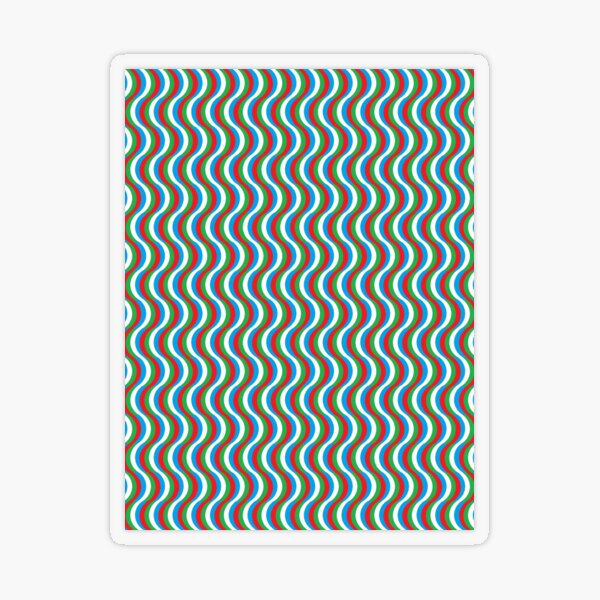 Psychedelic Waves Transparent Sticker