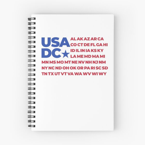 Item preview, American Flag With All 50 States Abbreviations and Washington DC designed and sold by BunnyPrinceDegn.