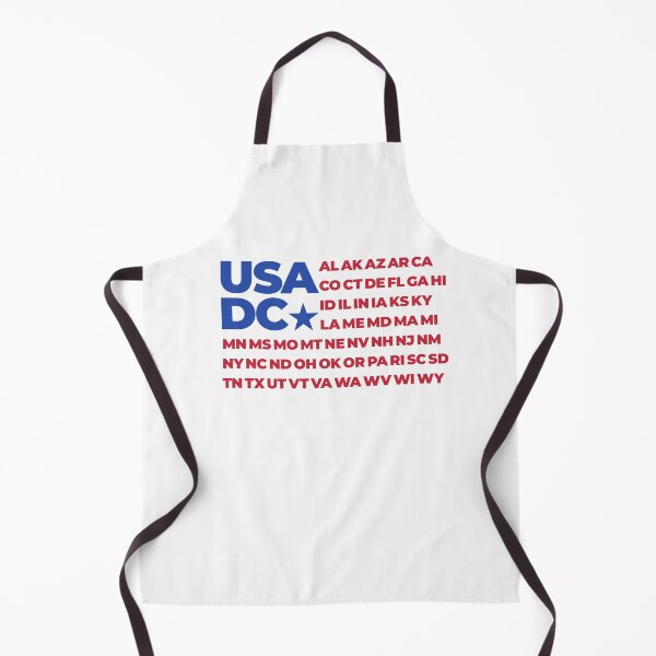 Item preview, American Flag With All 50 States Abbreviations and Washington DC designed and sold by BunnyPrinceDegn.