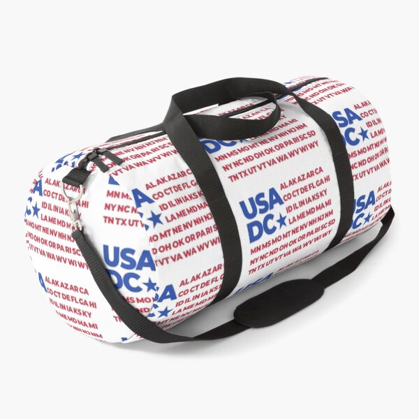 Item preview, American Flag With All 50 States Abbreviations and Washington DC designed and sold by BunnyPrinceDegn.