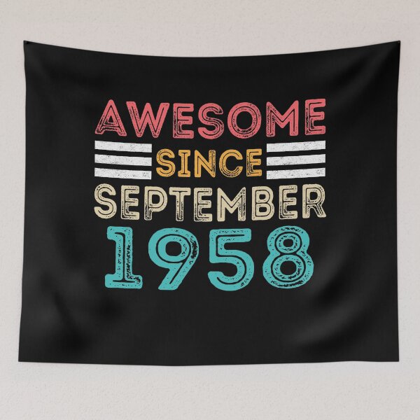Item preview, Retro Vintage 62nd Birthday - Awesome Since September 1958 designed and sold by meedTee.