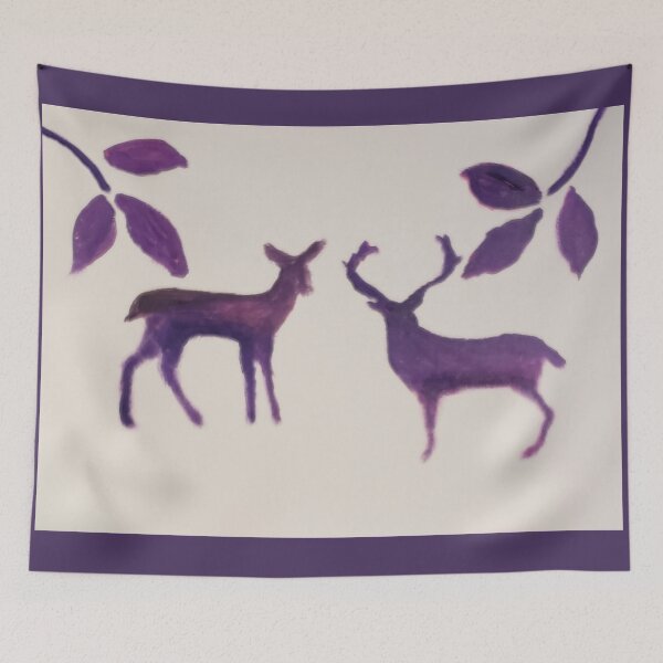 Item preview, Oh Deer acrylic painting by tabitha kremesec designed and sold by Tabitha Kremesec.