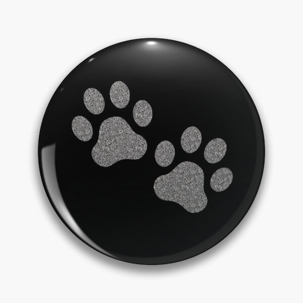 Item preview, Sparkle Silver Glitter Paws Print designed and sold by guzzoclothing.