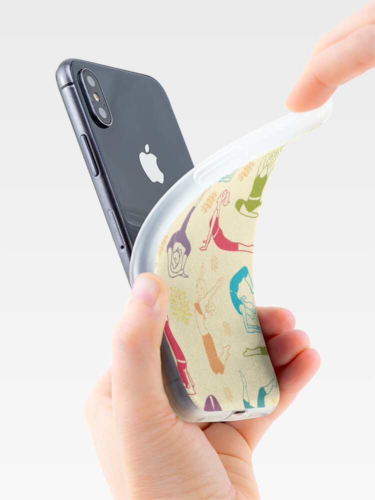 Alternate view of Fun workout pattern iPhone Case & Cover