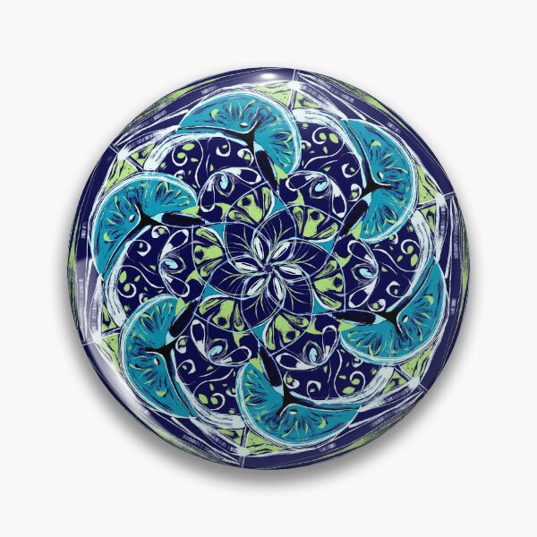 Item preview, Blue Citrus Mandala designed and sold by bykarenrenee.
