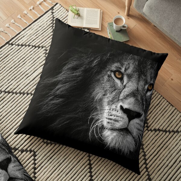 Lion Face Maks Floor Pillow