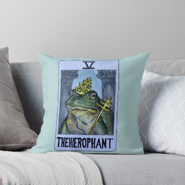 Item preview, The Hierophant Frog Tarot (Colour) designed and sold by alfs-world.
