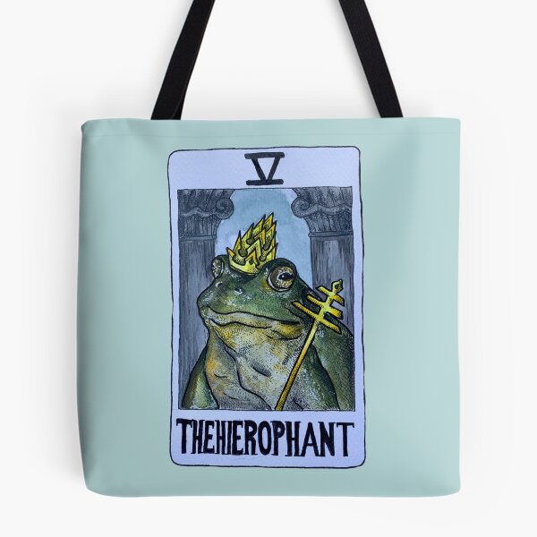 Item preview, The Hierophant Frog Tarot (Colour) designed and sold by alfs-world.