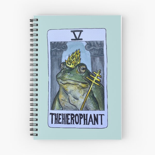 Item preview, The Hierophant Frog Tarot (Colour) designed and sold by alfs-world.