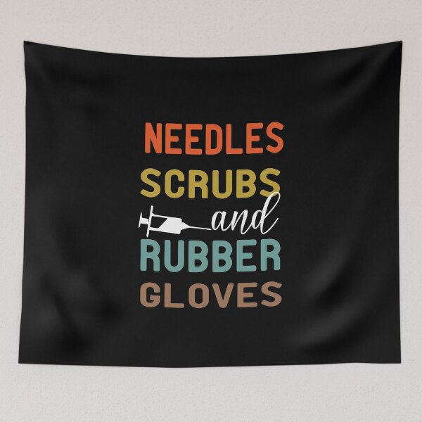 Item preview, Needles Scrubs And Rubber Gloves designed and sold by alikassi.