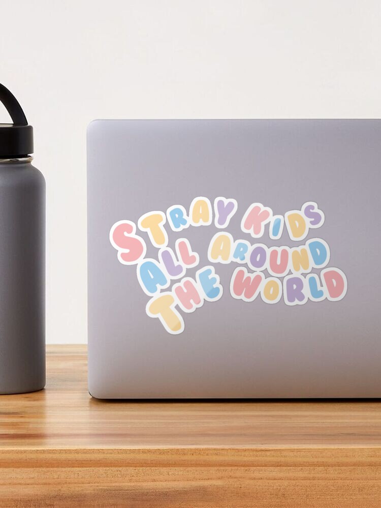 STRAY KIDS - Stay Quote Text PASTEL RAINBOW Sticker for Sale by SugarSaint