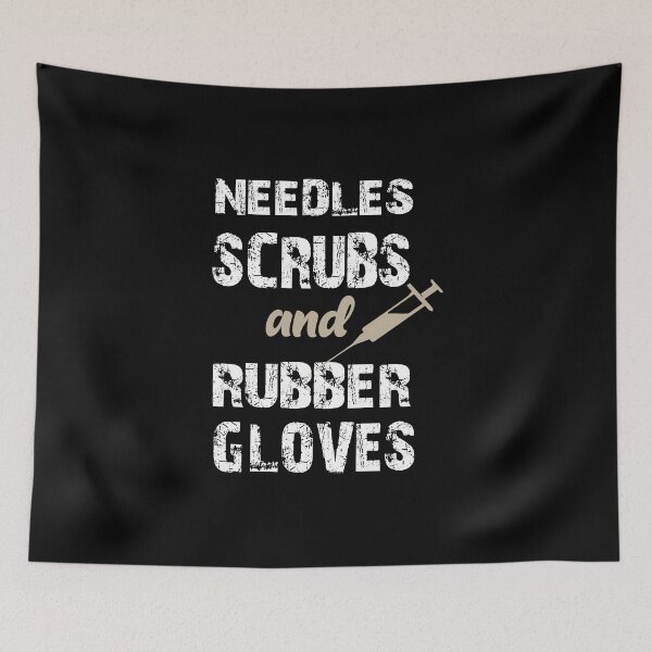 Item preview, Needles Scrubs And Rubber Gloves designed and sold by alikassi.