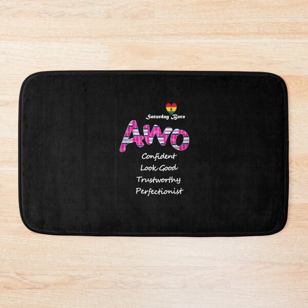 Item preview, Saturday Born Ghanaian Female Name 'Awo' in pink designed and sold by WhoWeAre.