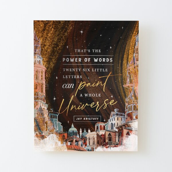 Paint Universe Wood Mounted Print