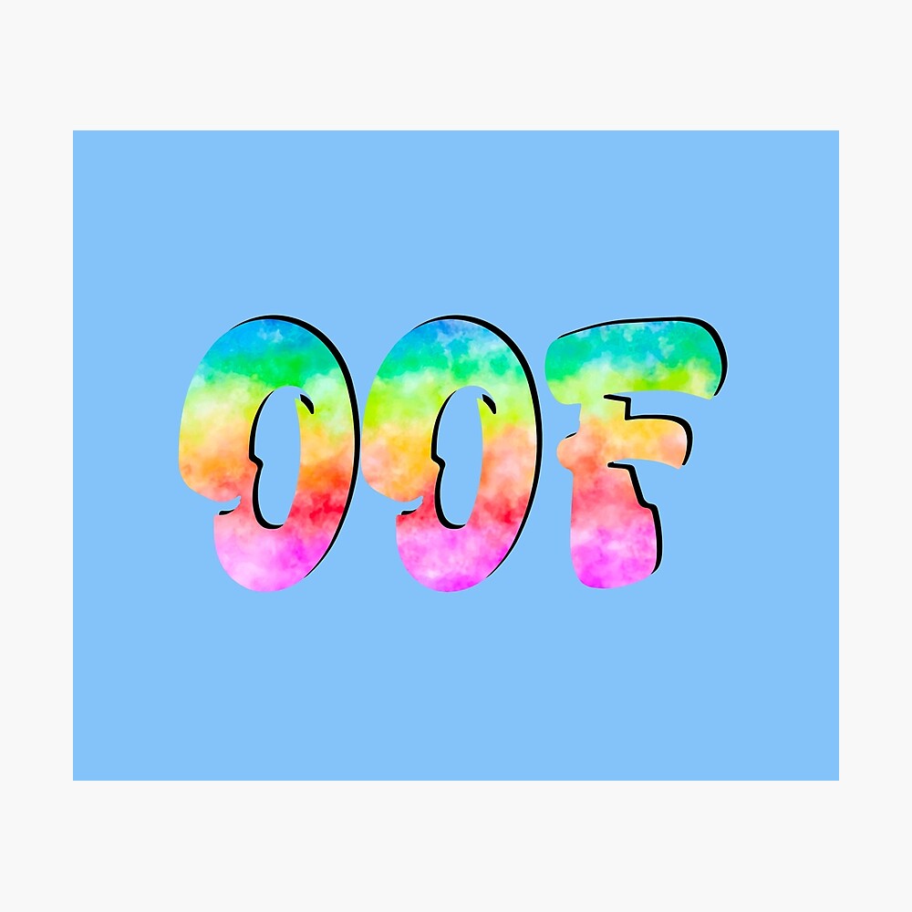 Oof Roblox Games Tie Dye Poster By T Shirt Designs Redbubble - doge tie white roblox