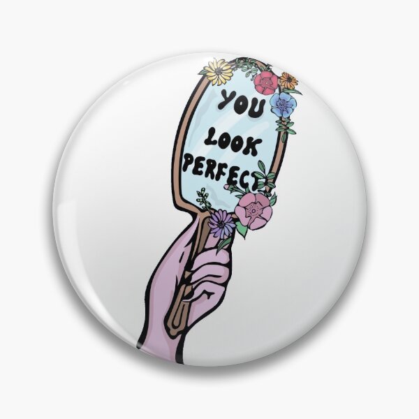 Item preview, You Look Perfect Body Positive Mirror designed and sold by artbyocap.