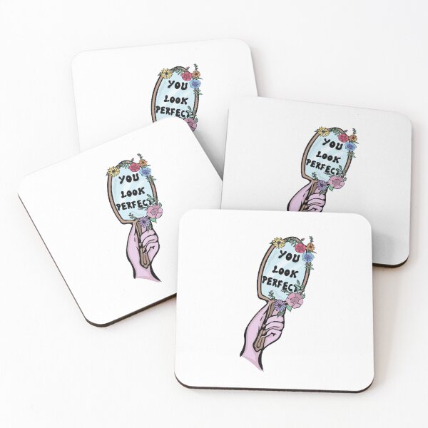 Item preview, You Look Perfect Body Positive Mirror designed and sold by artbyocap.