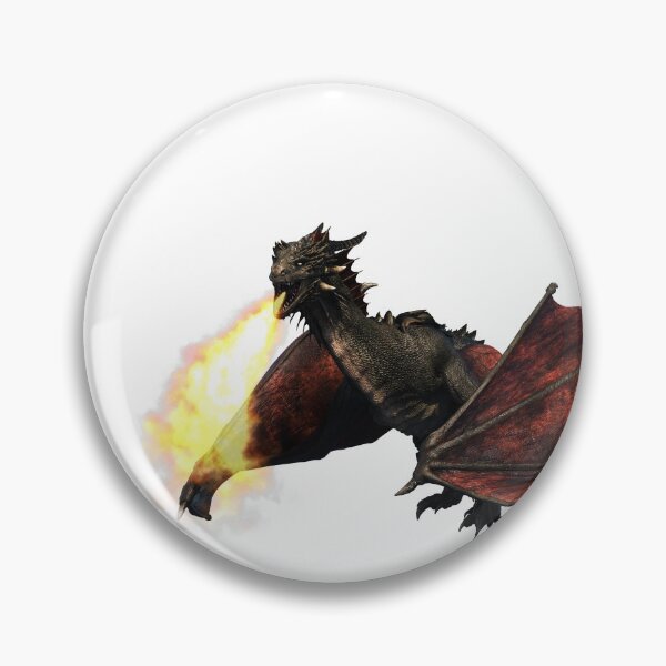Item preview, Fire Breathing Dragon Red Wyvern designed and sold by ColorFlowArt.