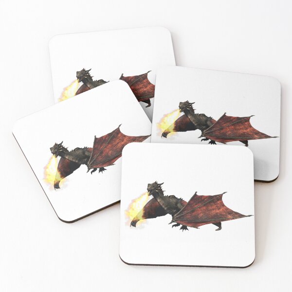 Item preview,  Fire Breathing Dragon Red Wyvern designed and sold by ColorFlowArt.