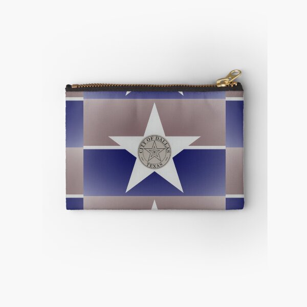 Artikelvorschau, Dallas Texas City Flagge (Denim Vignette) entworfen und verkauft von FiveRedBats.