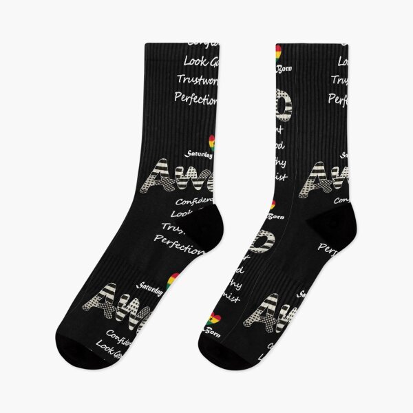 Item preview, Saturday Born Ghanaian Female Name 'Awo' in black and white designed and sold by WhoWeAre.