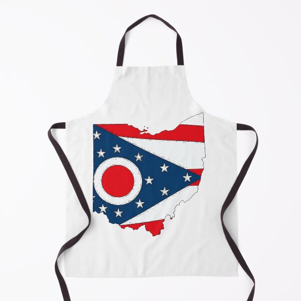 Item preview, Ohio Map with Ohio State Flag designed and sold by Havocgirl.