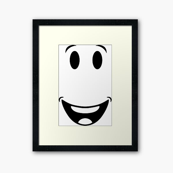 Roblox Smile Wall Art Redbubble - yay face roblox