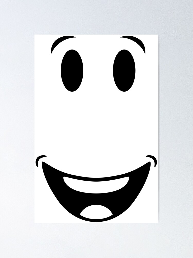 Roblox Faces Smile Poster By Joanwagner Redbubble - epic waffle texture roblox