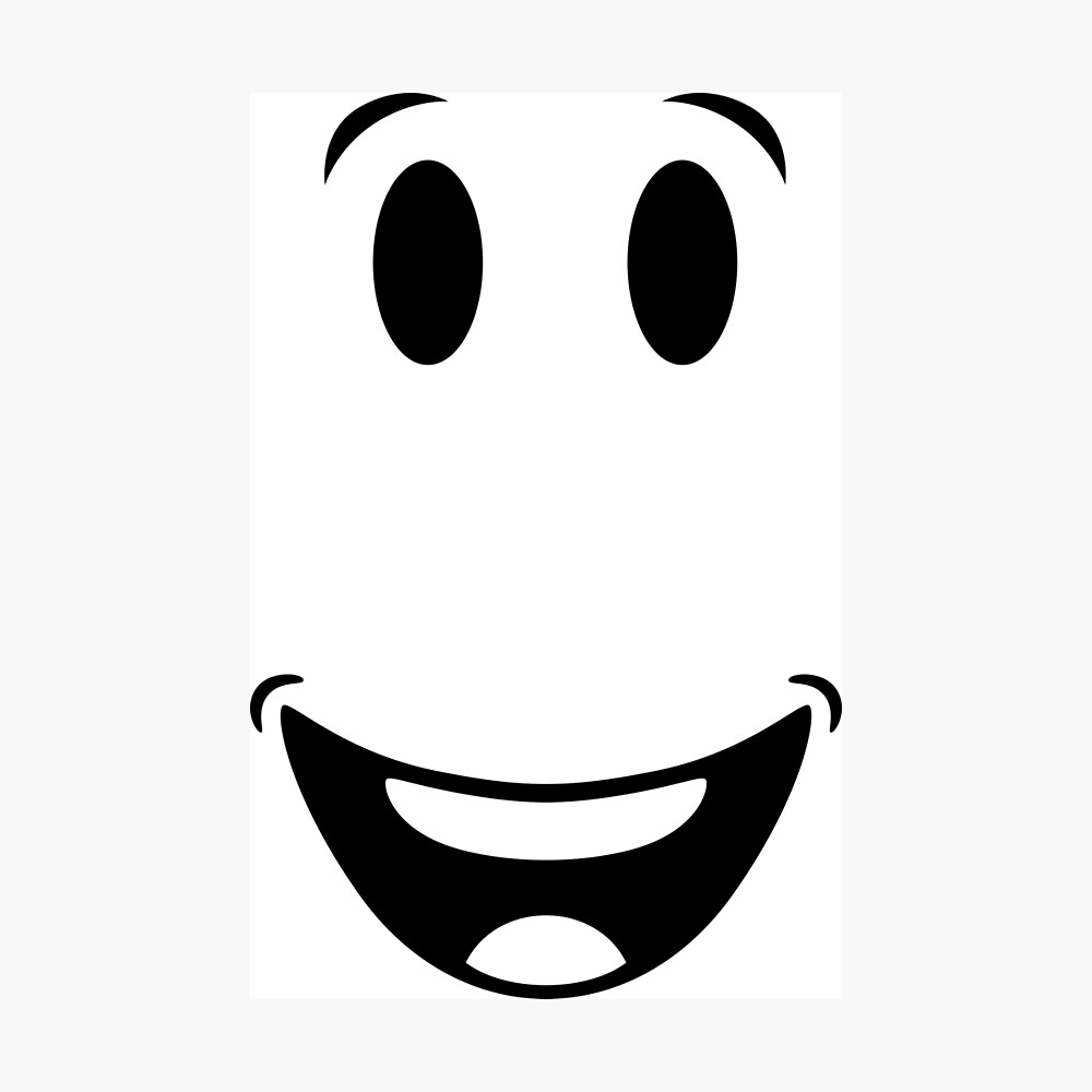 Roblox Faces Smile Poster By Joanwagner Redbubble - cool roblox faces