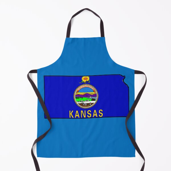 Item preview, Kansas Map with Kansas State Flag designed and sold by Havocgirl.