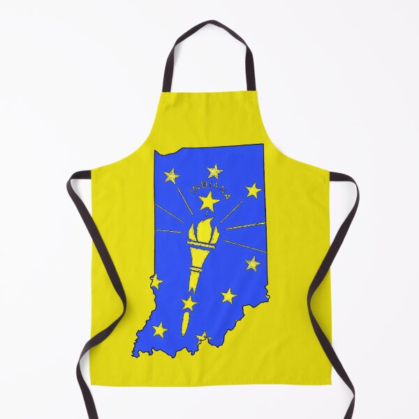 Item preview, Indiana Map with Indiana State Flag designed and sold by Havocgirl.