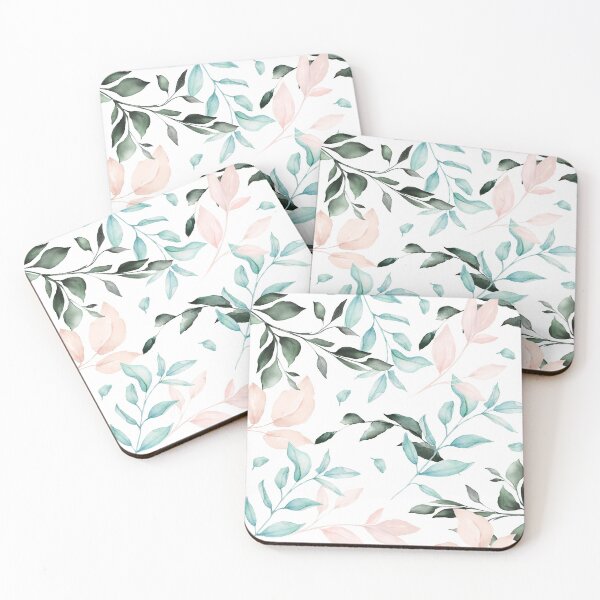 Item preview, Romantic Greenery Watercolor Pattern designed and sold by DaisyMarroquin.