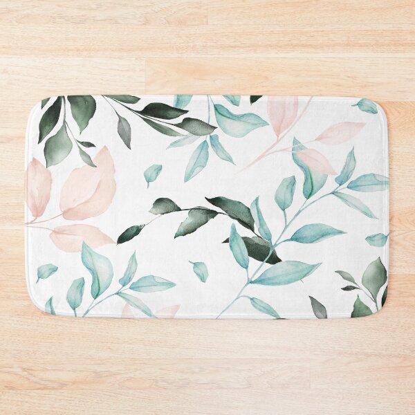 Item preview, Romantic Greenery Watercolor Pattern designed and sold by DaisyMarroquin.