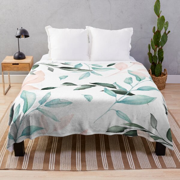 Item preview, Romantic Greenery Watercolor Pattern designed and sold by DaisyMarroquin.