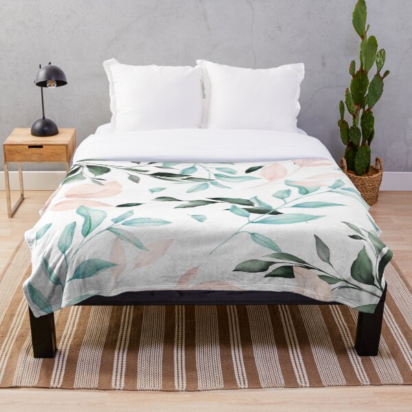 Item preview, Romantic Greenery Watercolor Pattern designed and sold by DaisyMarroquin.