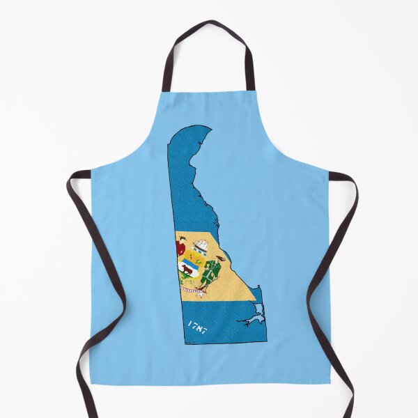 Item preview, Delaware Map with Delaware State Flag designed and sold by Havocgirl.