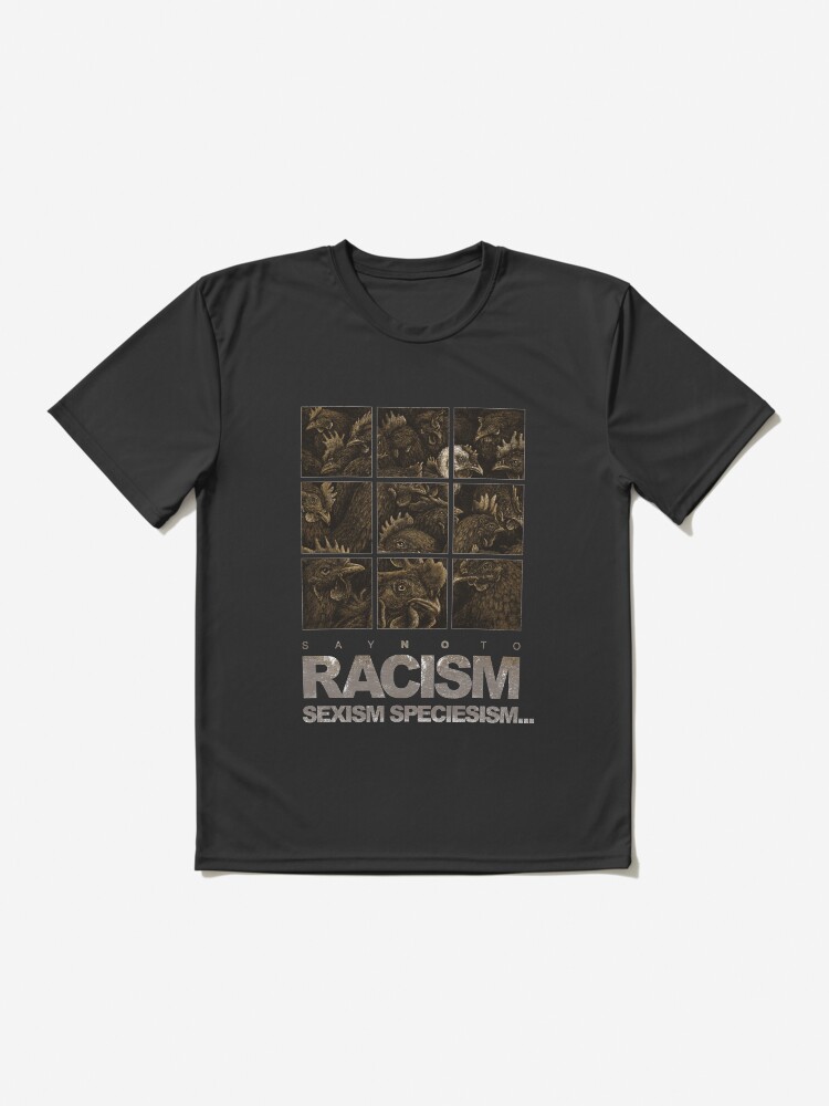 Thumbnail 2 von 7, Funktionsshirt, SAY NO TO RACISM, SEXISM, SPECIESISM… – Für die Befreiung von Mensch & Tier - go vegan designt und verkauft von RolandStraller.