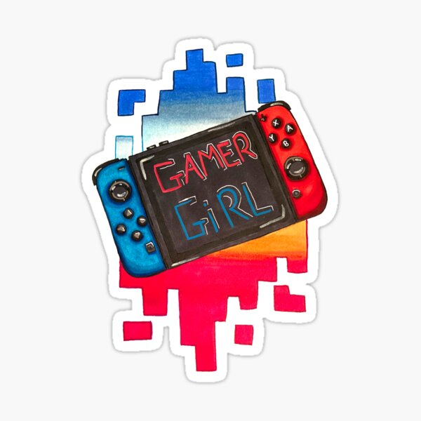 Switch Gamer Girl Sticker
