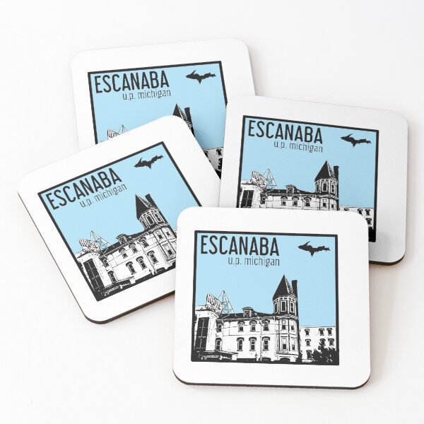 Item preview, Escanaba, Michigan Travel Sticker designed and sold by artbyocap.