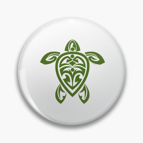Item preview, Green Tribal Turtle Tattoo designed and sold by srwdesign.