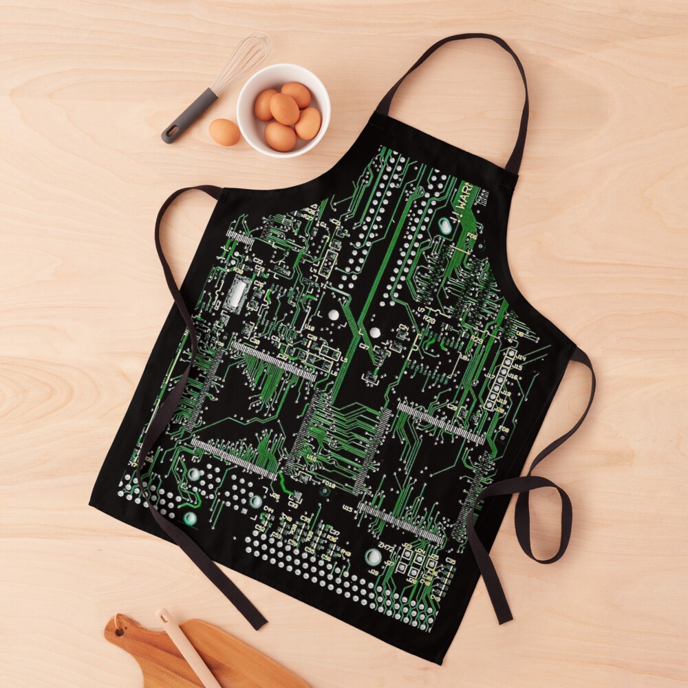 Circuit Board Green Apron