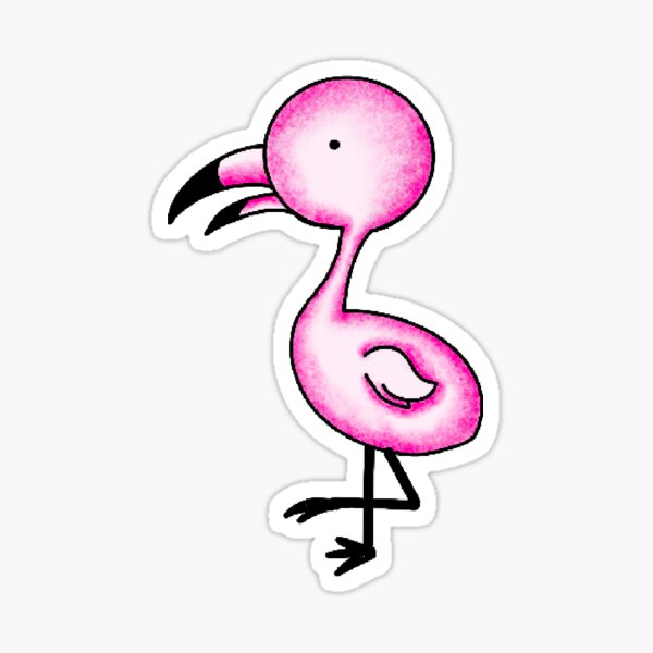 Flamingo Stickers Redbubble - kero kero bonito flamingo roblox chat youtube