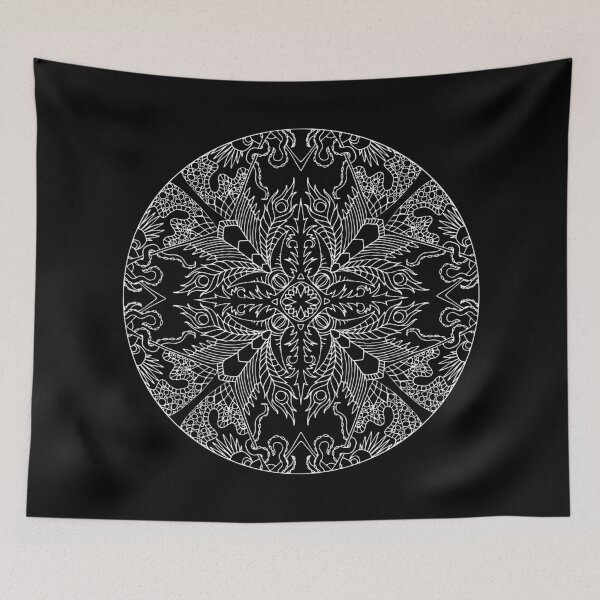 Item preview, Beastly Mandala White designed and sold by Hellster.