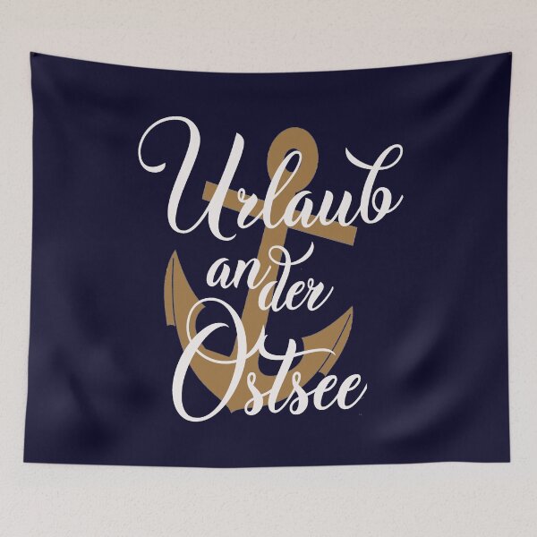 Item preview, Vacation on the Baltic Sea / anchor with saying designed and sold by Zerberus71.