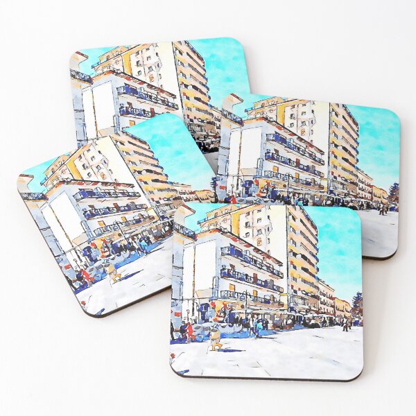 Item preview, People on the street under the buildings of Agropoli designed and sold by Giuseppe Cocco.
