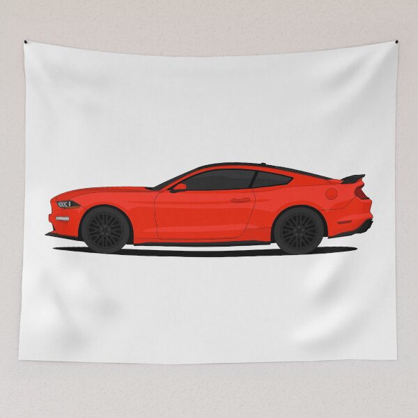 Item preview, Mustang GT Side (RED) designed and sold by VenZolic.