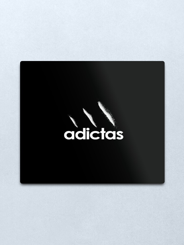 Addicted Parody Adidas Logo Design 