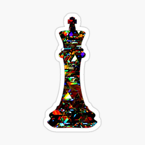 Chess Piece - The King 3 Sticker